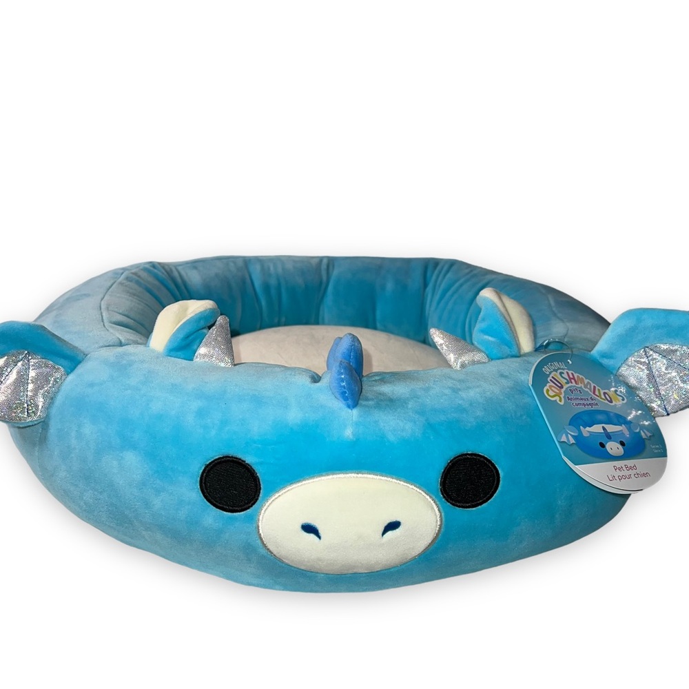NEW Squishmallows Devin the Dragon Small Pet Bed Small Dog / Cat Bed Approx 20”